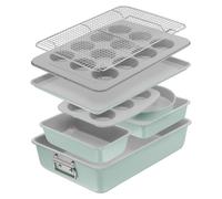 Tefal J175S804, Juego de sartenes, Acero al carbono, Menta, Gris, China, 325 mm, 455 mm