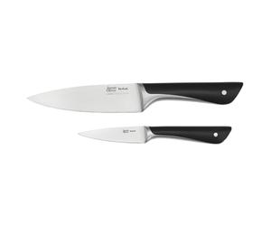 Tefal Jamie Oliver - Juego de 2 Cuchillos: Chef 15 cm y Pelador 9 cm | Acero Inoxidable Alemán, Endurecidos con Hielo -120°C, Corte Preciso, Mango Robusto, Diseño Equilibrado y Duradero