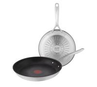 Tefal Jamie Oliver - Juego de 2 Sartenes, Acero inoxidable