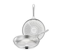 Tefal Jamie Oliver - Juego de 2 Sartenes, Acero Inox, Sin Revestimiento