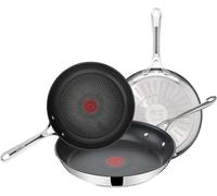 Tefal Jamie Oliver - Juego de 3 Sartenes, Acero inoxidable