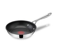 Tefal Jamie Oliver - Sartén 20 cm, Apto inducción, antiadherente, revestimiento titanio, Thermo-signal, apto lavavajillas y horno, acero inoxidable