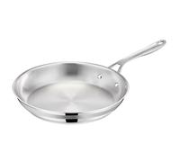 Tefal Jamie Oliver - Sartén de 24 cm, Apto inducción, sin revestimiento antiadherente, Thermo-Fusion, apto lavavajillas y horno, acero inoxidable