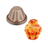Tefal Juego de 3 moldes para bollos, revestimiento antiadherente, fácil desmolde, extraíble y apilable, fácil almacenamiento, molde para hornear, Creabake J3089304