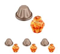 Tefal Juego de 3 moldes para bollos, revestimiento antiadherente, fácil desmolde, extraíble y apilable, fácil almacenamiento, molde para hornear, Creabake J3089304 (Paquete de 4)