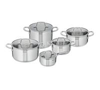Tefal Juego de utensilios de cocina sin revestimiento de inducción de acero inoxidable virtuoso E492SA25 (juego de 5 piezas)
