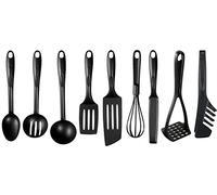 Tefal K001S925 - Juego de 9 accesorios BIENVENUE - Espátula negra, plástico