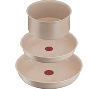 Tefal L7839802, Juego de cocina, Color piedra, Aluminio, Beige, Desmontable, Cerámico, Eléctrica, A gas, Para inducción, Placa de cocción sellada