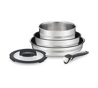 Tefal L9569032, Ingenio, Jamie Oliver, juego de utensilios de cocina, acero inoxidable, sartenes