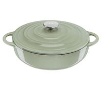 Tefal LOV E2587204 - Cacerola poco profunda de hierro fundido esmaltado con tapa, 28 cm, 3,8 L, horno holandés, todo tipo de fuegos, olla de hierro fundido, ollas de cocina, aptas para lavavajillas,