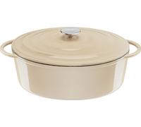 Tefal Lov, sartén ovalada de hierro fundido, color beige, 34 cm, modelo E25806