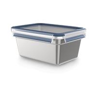 Tefal N1150610 Bandeja de Almacenamiento de Acero Inoxidable MasterSeal, Duradera, Ligera e higiénica de Acero Inoxidable 304, a Prueba de Fugas, Resistente a Las heladas, Apta para lavavajillas,