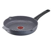 Tefal Natural On Induction G2801902 - Parrilla antiadherente de 26 cm, exclusiva, gris oscuro, 26 cm