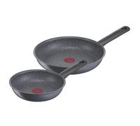 Tefal Natural On - Juego 2 sartenes 20 y 26 cm con revestimiento mineral muy resistente, Thermo-Signal, Thermo-Fusion, forma profunda, apto todo tipo de cocinas, inducción, apto para horno