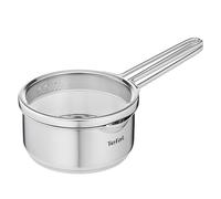 Tefal Nordica Cazo 16 cm acero inoxidable, tecnología full induction, diseño minimalista, tapa de cristal, apta para gas, vitrocerámica, eléctricas e inducción, apto para horno resitente hasta 250º