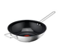 Tefal Nordica, Wok de 28 cm, Acero Inoxidable, Revestimiento Cerámico Antiadherente, Cuerpo de acero inoxidable
