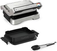 Tefal OptiGrill 4 en 1 GC776D, acero inoxidable, metal, rectangular, con botones, 600 cm², 300 x 200 mm