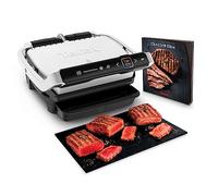 Tefal Optigrill Elite GC750D Grill parrilla eléctrica interior y exterior, sensor y 12 programas automáticos, sellado rápido, apto para lavavajillas, antiadherente, función sandwichera