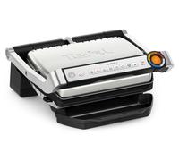Tefal OptiGrill + GC717D10, acero inoxidable, acero inoxidable, rectangular, con botones, 600 cm², 300 x 200 mm