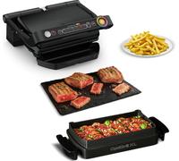 Tefal OptiGrill, plancha de contacto para snacks y horneados, color , modelo GC 7148
