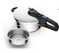 Tefal P2580402 - Olla a Presión de 4 Litros con 5 Niveles de Seguridad Acero Inoxidable
