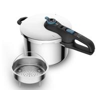 Tefal P2580701 - Olla a Presión de 6 Litros con 5 Niveles de Seguridad Acero Inoxidable