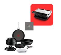 Tefal Pack Ingenio Excellence+ Set de 13 piezas antirrayaduras con OptiGrillElite XL Grill inteligente