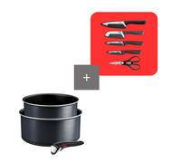Tefal Pack Ingenio So'Light set de 3 piezas y set de 4 cuchillos comfort