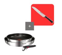 Tefal Pack set Ingenio Emotion 22 y 26 cm + Mango extraíble con cuchillo Ice Force Santoku 18 cm