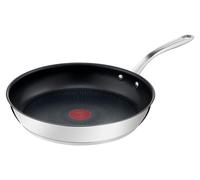 Tefal Pierre Gagnaire H82106, sartén universal, acero inoxidable, acero inoxidable, titanio, indicador de temperatura, cerámica, apta para gas, halógeno, inducción, placa sellada