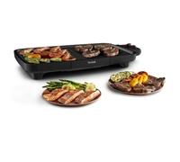 Tefal Plancha Booster CB6428 Plancha de cocina, hasta 8 raciones, plancha de asar, cocción booster, 2200 W, carne y verdura, revestimiento antiadherente, termostato ajustable