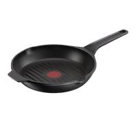 Tefal Robusto, Sartén grill 26 cm, Aluminio fundido, Retención de calor, Revestimiento antiadherente, Negro