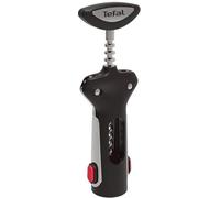 Tefal Sacacorchos Ingenio K20734 | 23 cm | 2 en 1 gracias al cortador de láminas integrado, plástico, negro, 23,3 x 12,2 x 4,5 cm