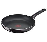 Tefal Sartén D52206 Resist Intense de 28 cm | revestimiento antiadherente | protección contra llamas | resistente | señal térmica | forma profunda | fácil de limpiar | segura | burdeos