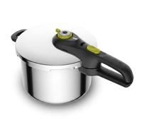 Tefal Secure 5 Neo - Olla a presión de 6L | Acero inoxidable, Cocción a presión, 2 Programas, Sistema seguridad 5 puntos, Apta para todo tipo de cocinas y lavavajillas