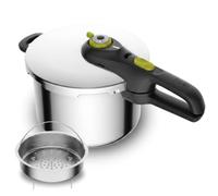 Tefal Olla a presión Secure 5 Neo 6 L – 2 programas, cestillo, ahorro energético hasta 50%