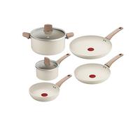 Tefal Stone White - Juego de 5 Piezas, Aluminio