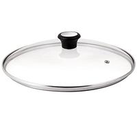Tefal Tapa cristal 20 cm 280973 Tapa de cristal con ventilación de vapor integrada, pomo cómodo, apta para sartenes, ollas y guiseras