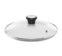 Tefal Tapa cristal 30 cm 280978 Tapa de cristal con ventilación de vapor integrada, pomo cómodo, apta para sartenes, ollas y guiseras