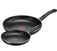 Tefal Taste - Juego de 2 sartenes (20 y 28 cm), color negro
