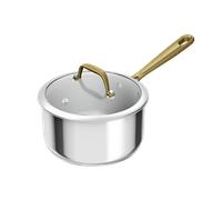 Tefal Tefal & Bocuse Cazo de 20 cm, Induction, Sin revestimiento, Acero, Mango fijo dorado