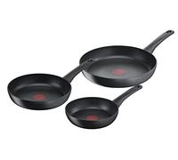 Tefal Ultimate On, Juego de 3 Sartenes de 20/24/28 cm, Revestimiento muy resistente, Thermo-Signal, Thermo-Fusion, Todo tipo de cocinas, Apto para horno