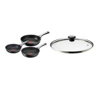 Tefal Unlimited On - 20/24/28 cm con revestimiento muy resistente, Thermo-Signal, Thermo-Fusion & 28097712 Tapa de Vidrio Compatible, Salida de Vapor, 28 cm - Transparente