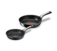 Tefal Unlimited On - Juego de 2 Sartenes 20/26 cm, Apto inducción, antiadherente, revestimiento titanio, Thermo-signal, sin PFOA, apto lavavajillas y horno, acero inoxidable