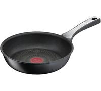 Tefal Unlimited On - Sartén de 24 cm, Apto inducción, antiadherente, revestimiento titanio, Thermo-signal, apto lavavajillas y horno, acero inoxidable