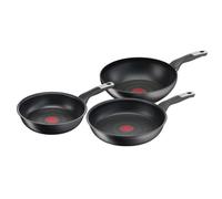 Tefal Unlimited, Set de 2 sartenes 24/28 cm + Wok 28 cm, Revestimiento Antiadherente, Inducción, Negro