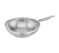 Tefal Sartén wok Virtuoso E49219 28 cm para inducción acero inoxidable sin sellar