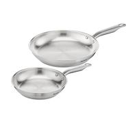 Tefal Virtuoso E492S2 Juego de Sartenes de Acero Inoxidable 24 cm y 28 cm