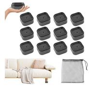 Tefola Elevación de muebles, altura de mesa, altura de 3,5 cm, adecuada para extensión de patas de mesa con diámetros de menos de 5 cm, con bolsas de almacenamiento, para camas, sofás, mesas, armarios