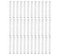 TEHAUX 100 Unidades Resortes Diámetro 0,4 Mm X 4 Mm X 30 Mm de Acero Inoxidable de Compresión Repuestos Funcionales para Bolígrafos de Gel para Oficina y Escuela